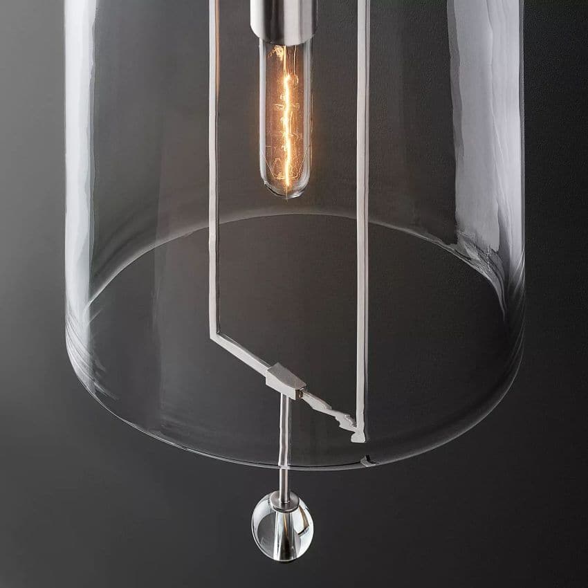 Fulcrum Cloche Glass Wall Sconce
