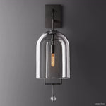Fulcrum Cloche Glass Wall Sconce