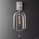 Fulcrum Cloche Glass Wall Sconce