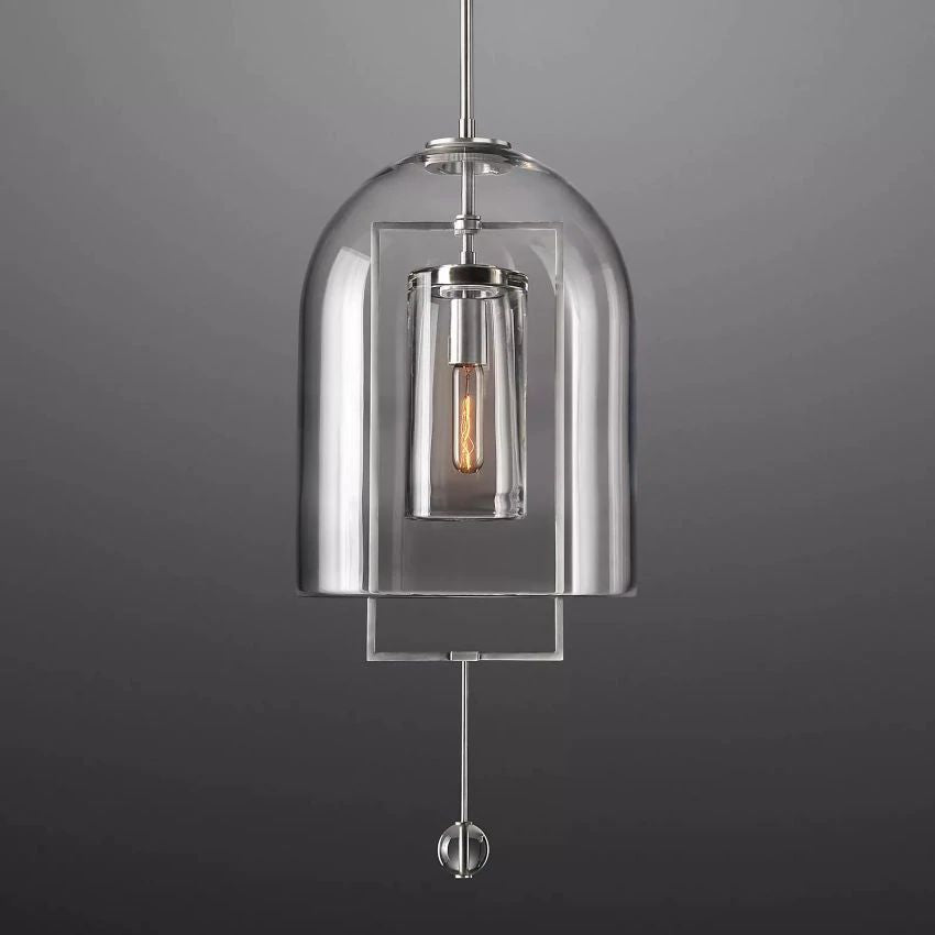 Fulcrum Cloche Glass Pendant Light