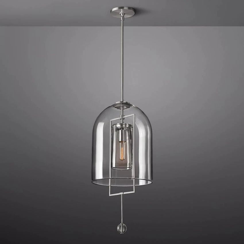 Fulcrum Cloche Glass Pendant Light