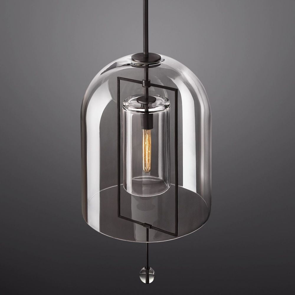 Fulcrum Cloche Glass Pendant Light