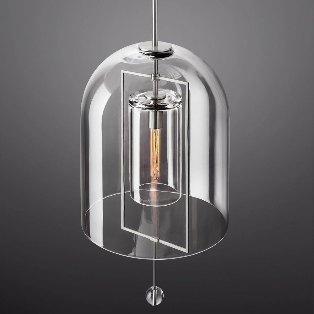 Fulcrum Cloche Glass Pendant Light