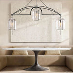 Fulcrum Cloche Glass Round Chandelier 61"