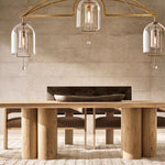 Fulcrum Cloche Glass Linear Chandelier 73"