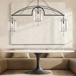 Fulcrum Cloche Glass Linear Chandelier 73"