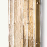 Lattice Contoured Glass Wall Sconce