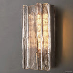 Lattice Contoured Glass Wall Sconce