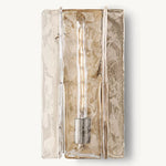 Lattice Contoured Glass Wall Sconce