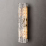 Lattice Contoured Glass Wall Sconce