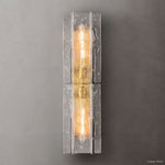 Lattice Contoured Glass Wall Sconce
