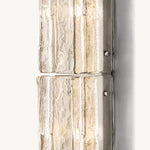 Lattice Contoured Glass Grand Wall Sconce