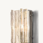Lattice Contoured Glass Grand Wall Sconce