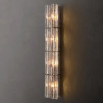 Lattice Contoured Glass Grand Wall Sconce