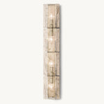 Lattice Contoured Glass Grand Wall Sconce
