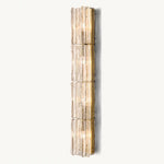 Lattice Contoured Glass Grand Wall Sconce