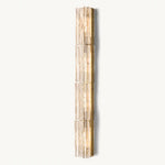 Lattice Contoured Glass Grand Wall Sconce