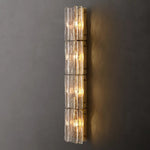 Lattice Contoured Glass Grand Wall Sconce