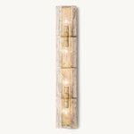 Lattice Contoured Glass Grand Wall Sconce