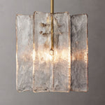Lattice Contoured Glass Pendant Light