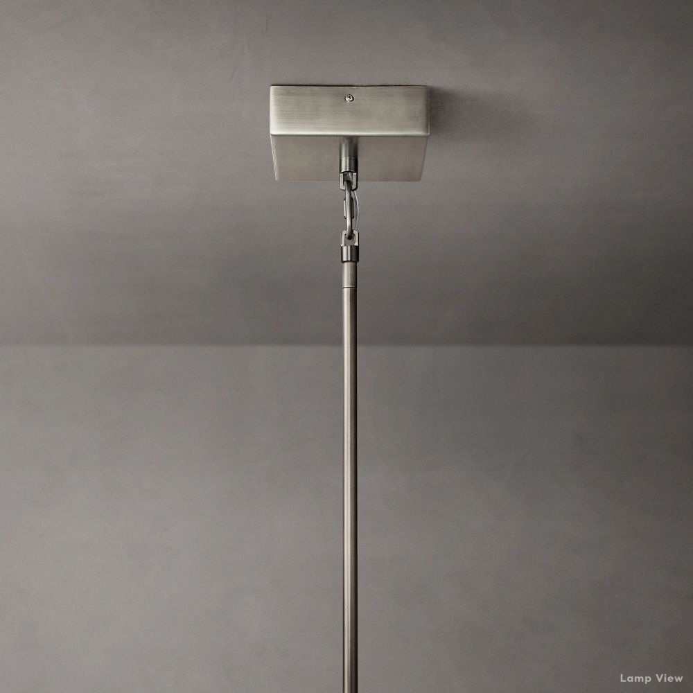 Lattice Contoured Glass Pendant Light