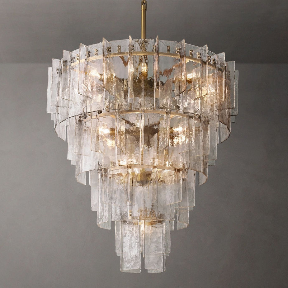 Lattice Tiered Round Chandelier 47"
