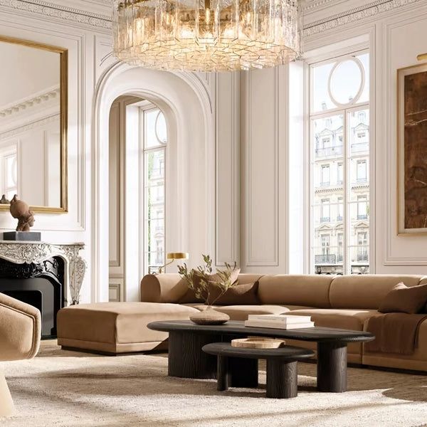 Lattice Contoured Glass Round Chandelier 48"