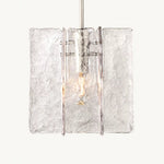 Lattice Contoured Glass Pendant Light