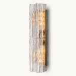 Lattice Contoured Glass Wall Sconce