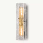 Lattice Contoured Glass Wall Sconce