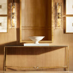 Lattice Contoured Glass Wall Sconce