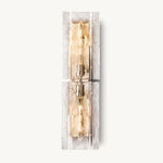 Lattice Contoured Glass Wall Sconce