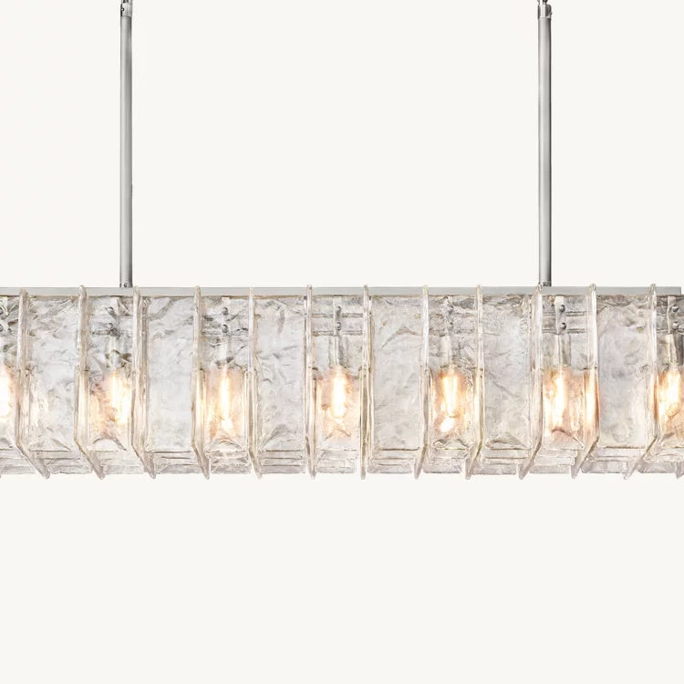 Lattice Rectangular Chandelier 67"