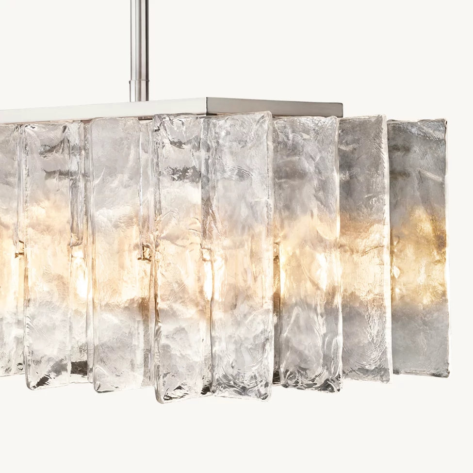 Lattice Rectangular Chandelier 67"