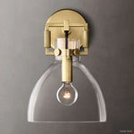 Machinist Glass Cloche Wall Sconce