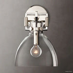 Machinist Glass Cloche Wall Sconce