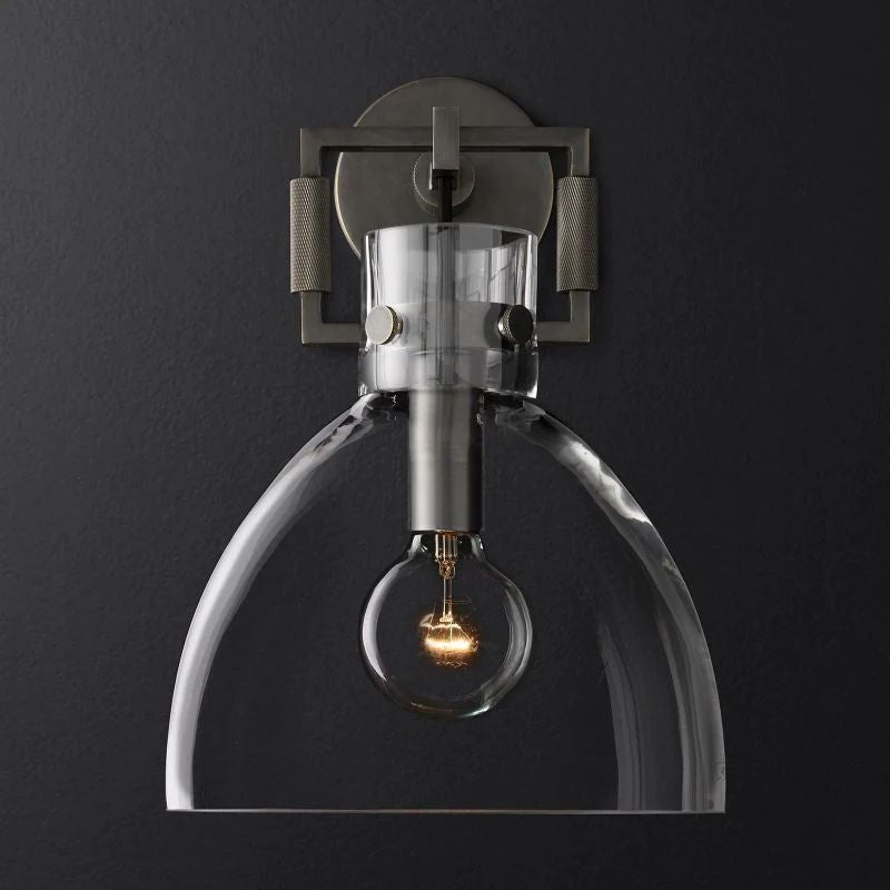 Machinist Cloche Wall Sconce