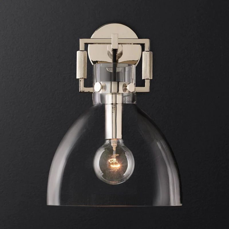 Machinist Cloche Wall Sconce
