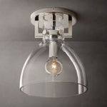 Machinist Glass Cloche Flush Mount