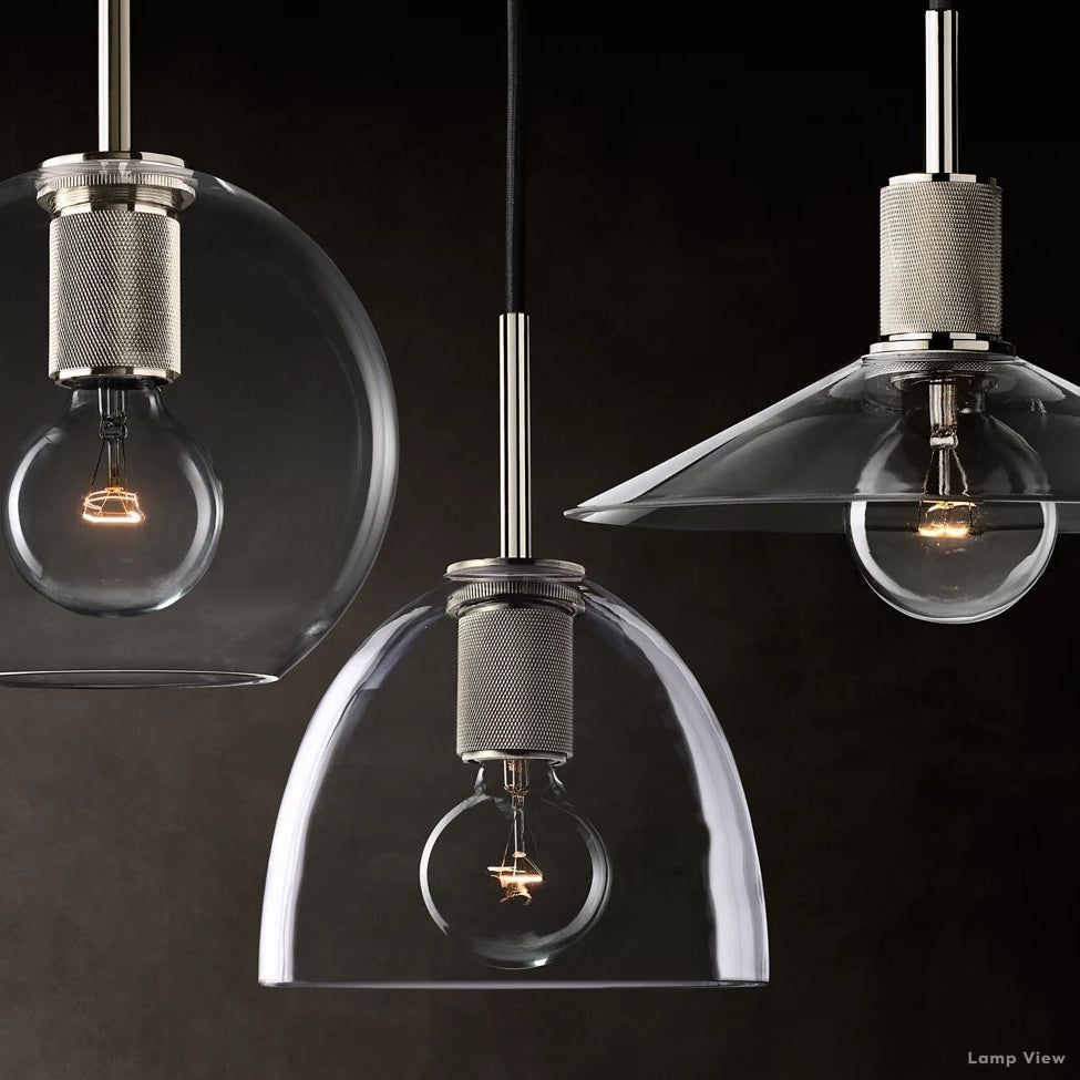Utilitaire Globe Shade Pendant Light