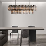 Delsie Fluted Striking Oval Chandelier