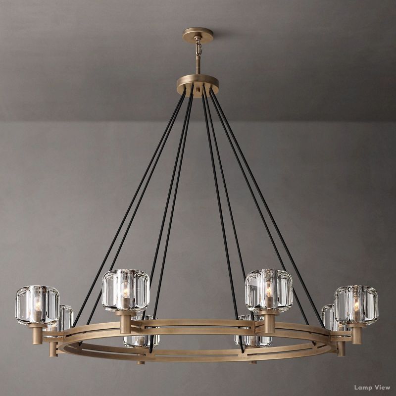 Demaret Modern Crystal Round Chandelier 48"
