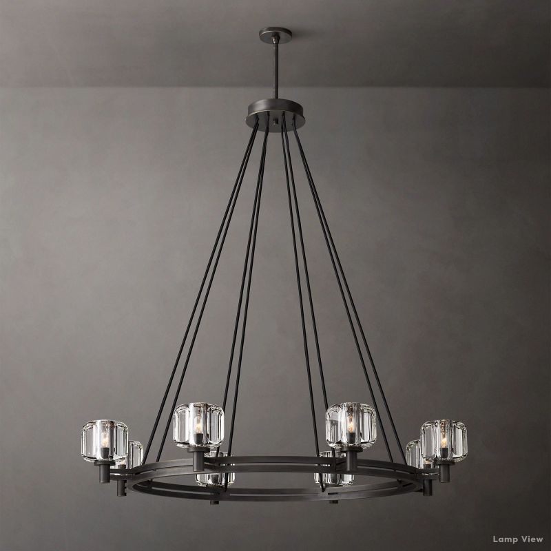 Demaret Modern Crystal Round Chandelier 48"