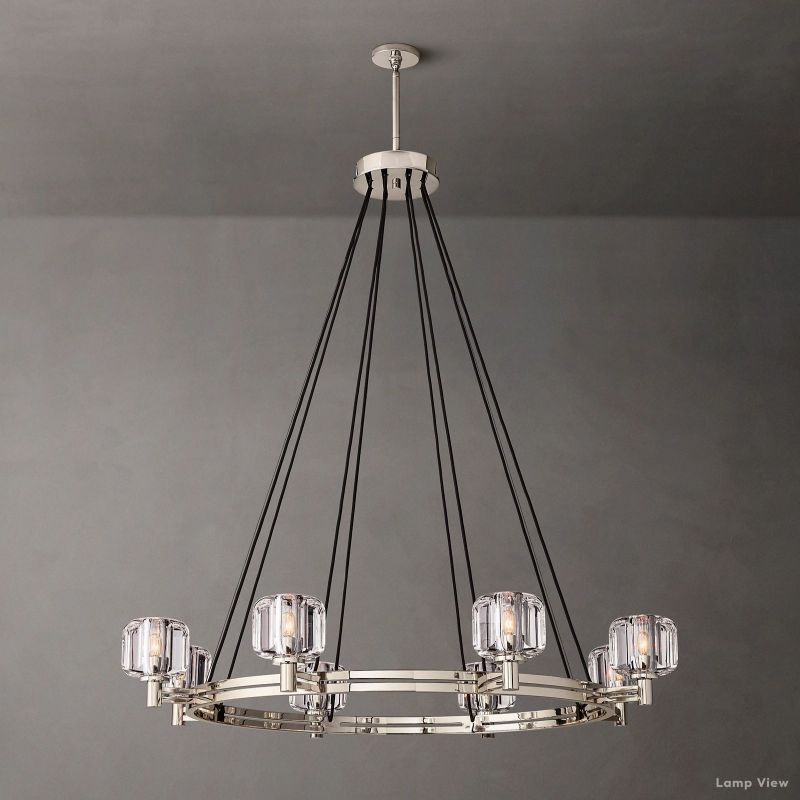 Demaret Modern Crystal Round Chandelier 48"