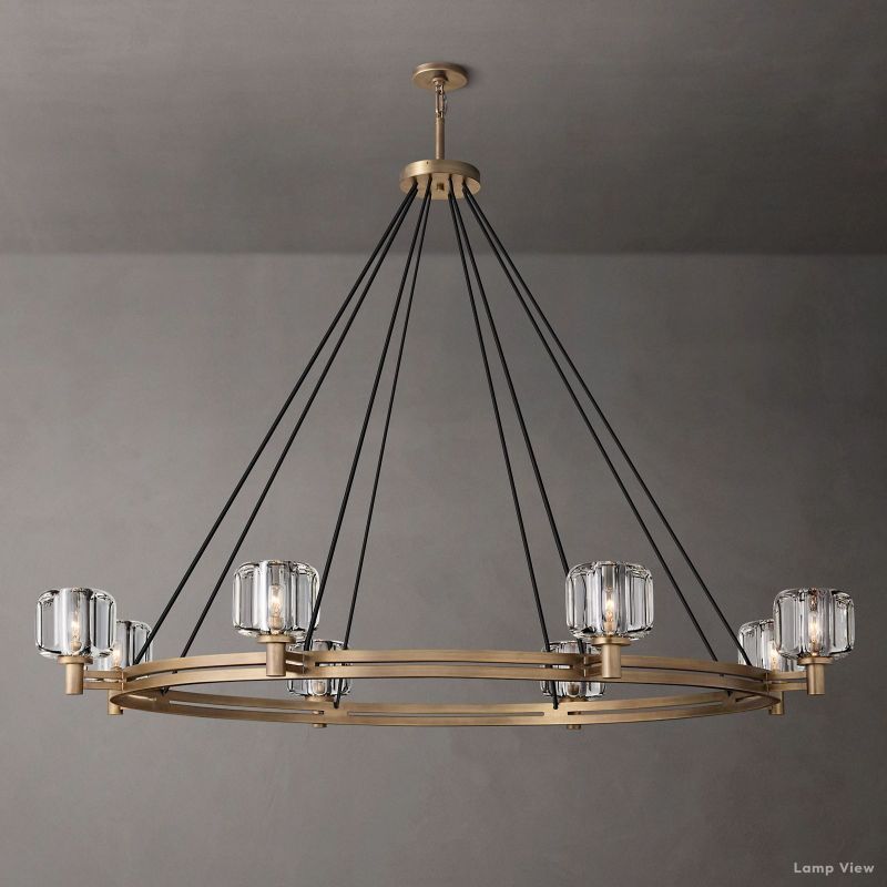 Demaret Modern Crystal Round Chandelier 60"