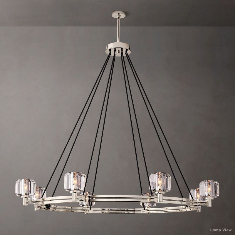 Demaret Modern Crystal Round Chandelier 60"