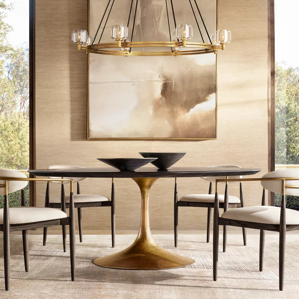 Demaret Modern Crystal Round Chandelier 36"