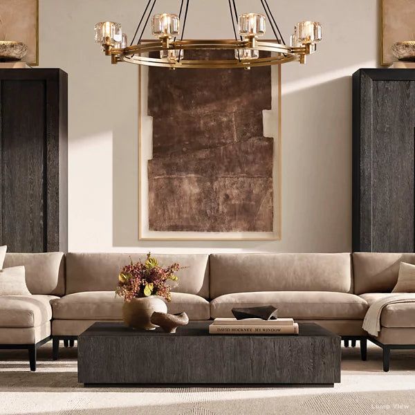 Demaret Modern Crystal Round Chandelier 36"
