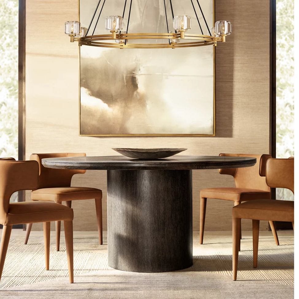Demaret Modern Crystal Round Chandelier 36"