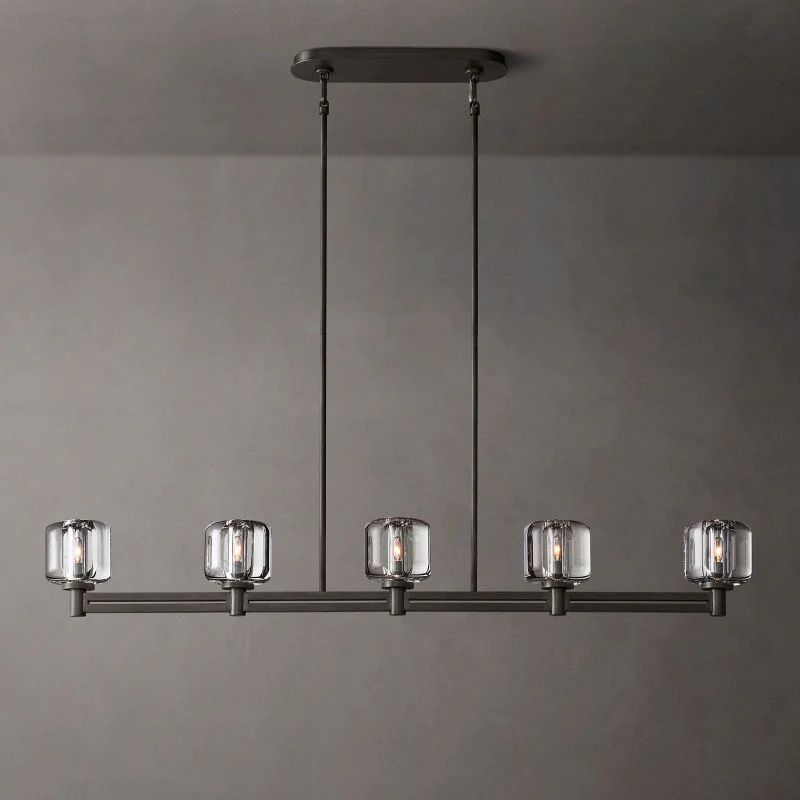 Demaret Modern Crystal Linear Chandelier 54"